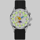 Classic Monochrome Colored-Dial Watch