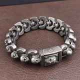 Stainless Steel Domineering Skull Bracelet