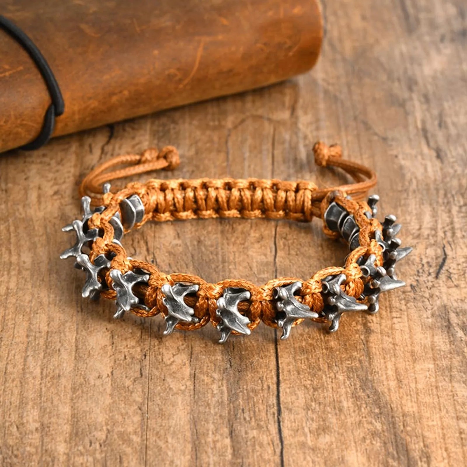 Rock Punk Dragon Spine Woven Bracelet