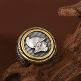 الرجعية الإغاثة صورة ذهبية الدائري