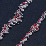 قلادة جديدة من أشواك العين الحمراء المتلألئة