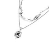 Cosmic Cross Layers Necklace