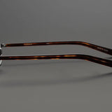 Retro Round Semi Rimless Frame Eyeglasses