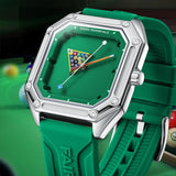 Green Billiards Style Dial Fashion Watch
