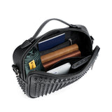 Black Rivet Design Men's Shoulder Bag