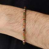 Vintage Men's Epidote Strand Bracelet