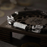 Ethnic Mantra Dragon Braided Rope Bracelet