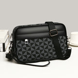 PU Leather Zipper Pockets Men's Bag