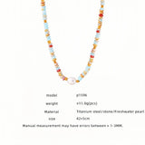 قلادة الحجر الحجر على طراز الشاطئ