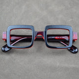 Thick Acetate Square Style Eyeglasses