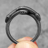 Snake Rhinestone Viper Men Ring