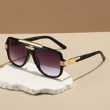 Luxury Gold Trim Pilot Sunglasses