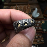 Forging Hammer Buddha Adjustable Ring