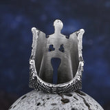 Angel Wing Skull Gothic Ring