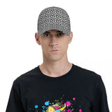 Geometric Print Pattern Polyester Cap