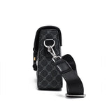 Geometric Jacquard Pattern Men's Crossbody Bag