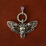 Hollow Bee Skull Zircon Pendant