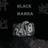 Black Mamba 24 Snake Ring