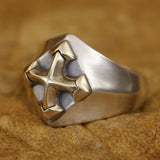 Bold Cross 925 Sterling Silver Ring