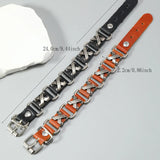 Punk Rock X Leather Bracelet