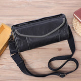 Retro Slim Leather Shoulder Bag
