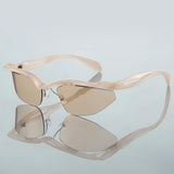 Edgy Wraparound Sport Shades Sunglasses