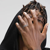 Retro Hollow Twisted Rope Ring