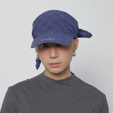 Gorra estilo bufanda a cuadros para exteriores