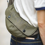 Vintage Army Green Shoulder Sling Bag