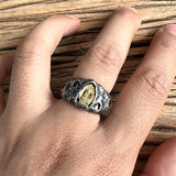 Forging Hammer Buddha Adjustable Ring