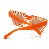 Geometric Frame Statement Shades Sunglasses