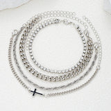 Hip-Hop Cross Multi Layer Bracelet