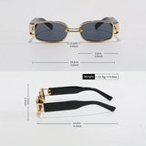 Rectangle Retro Casual Sunglasses