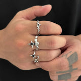 Hip Hop Stars Irregular Ring Set