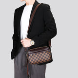 PU Leather Zipper Pockets Men's Bag