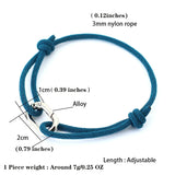 Round Metal Adjustable Rope Bracelet