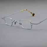 Small Square Alloy Eyeglasses