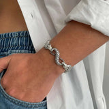 Serpent Lock Chain Bracelet