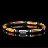 Retro Men's Tiger Eye Beads Bracelet