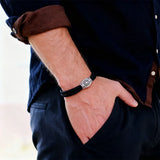 Viking Compass Sliding Adjustable Rope Bracelet