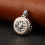 Openable Lion Head Round Pendant