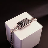 Gelang Bendera AS Stainless Steel