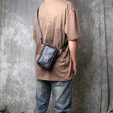 Genuine Leather Multifunctional Sling Bag