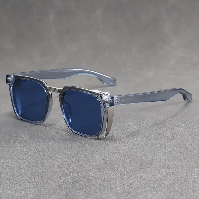 Steampunk Double Square Frame Sunglasses