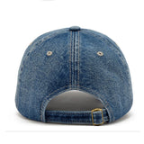 American Flag Patch Denim Baseball Cap