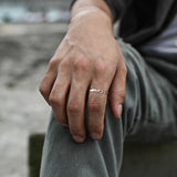 Men's Simple Twisted Adjustable Ring