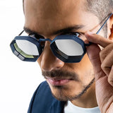 Retro Polygonal Alloy Sunglasses