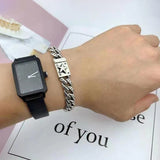 Star Chain Style Square Box Bracelet