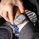 Triangle Quartz Stainless Steel Watch