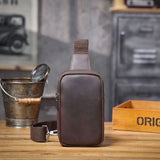 Double Zipper Leather Detail Crossbody Bag